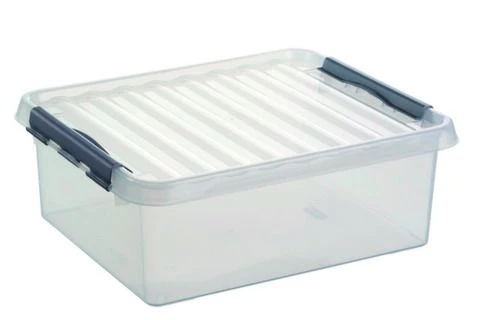 Sunware Q-line opbergbox 25L kunststof transparant 1-vaks