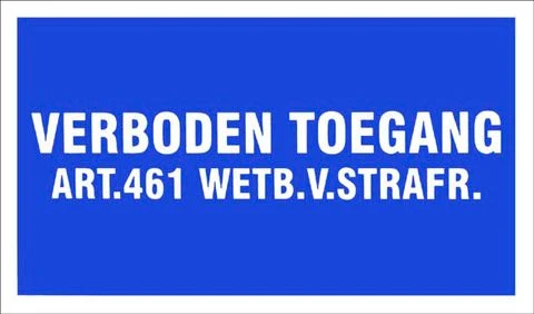 Pickup aanduidingsbord verboden toegang 330x200mm