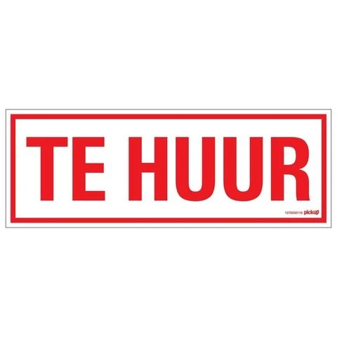 Pickup aanduidingsbord te huur 330x120mm