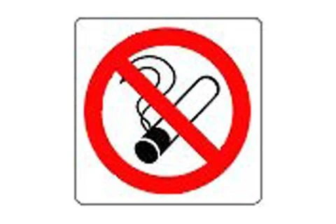 Pickup pictogram rookverbod 100x100mm