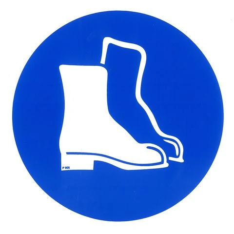 Pickup pictogram veligheidsschoenen dragen Ø150mm