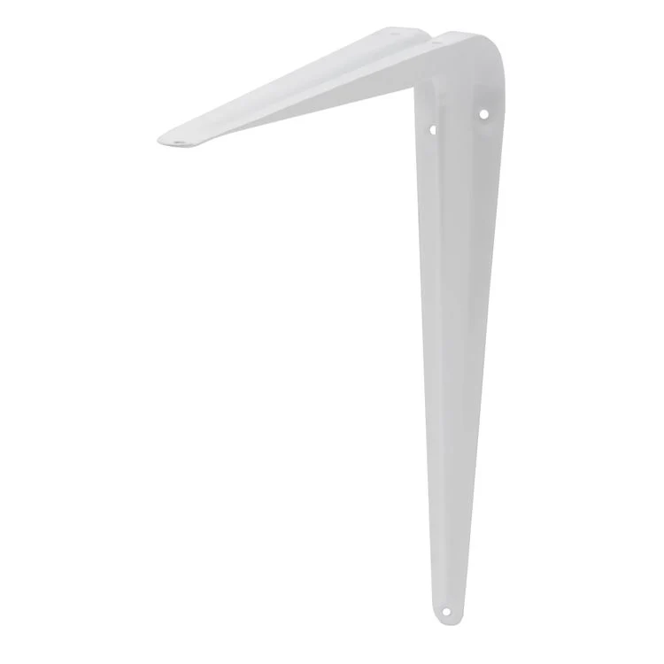 Duraline plankdrager enkel staal wit 25x30cm