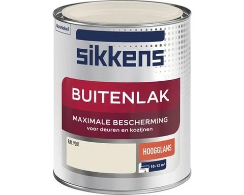 Sikkens Buitenlak hoogglans RAL9001 750ml