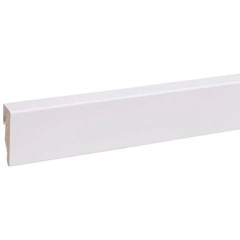 CanDo muurplint MDF plintfolie wit 240x5,8x1,9cm
