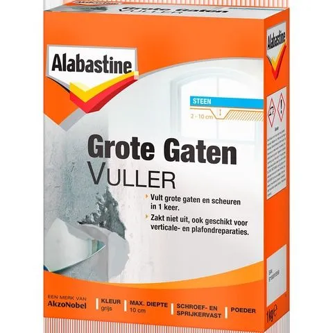Alabastine grote gatenvuller grijs 1kg