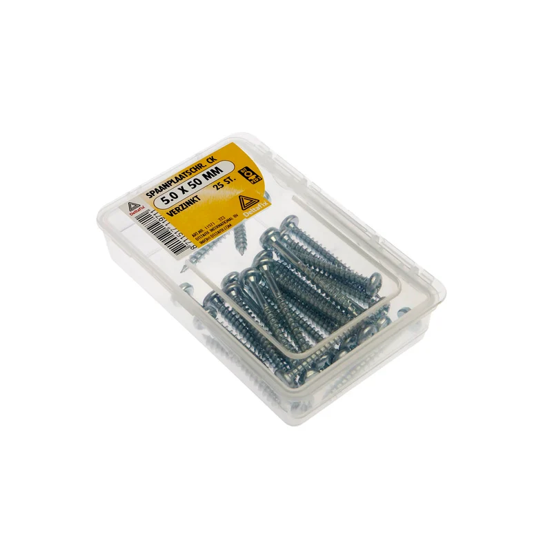 Deltafix spaanplaatschroef pozidrive cilinderkop 5x50mm 25st