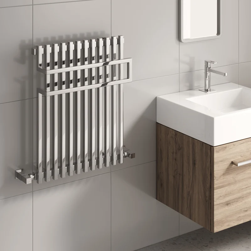 Sori Heated Towel Rail - 650mm x 500mm - Chrome