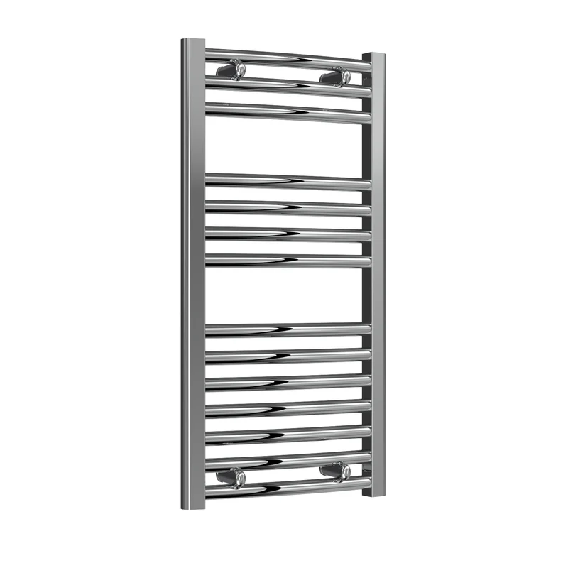 Diva Curved Heated Towel Rail -Various Sizes - Chrome