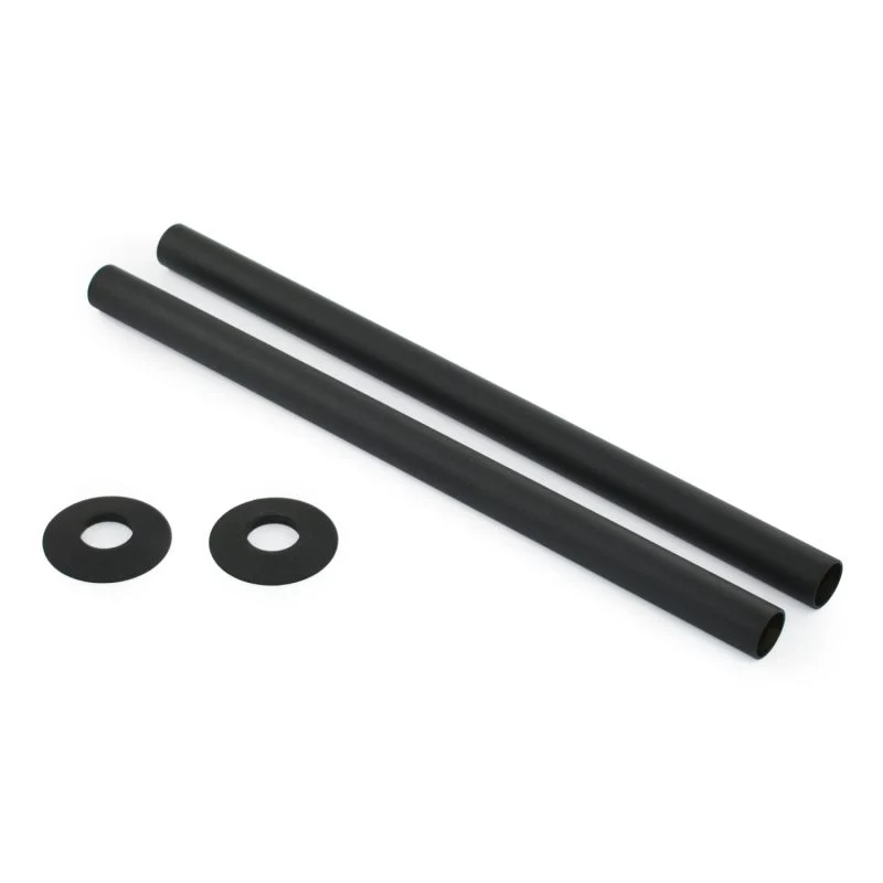 Radiator Pipe Cover Kit 300mm - Textured Black