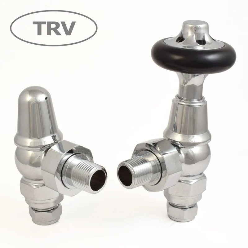 Admiral Thermostatic Radiator Valve Angled - Chrome