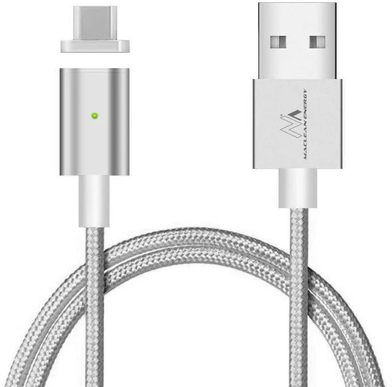 USB naar USB-C kabel - Magnetisch uiteinde - 1 meter