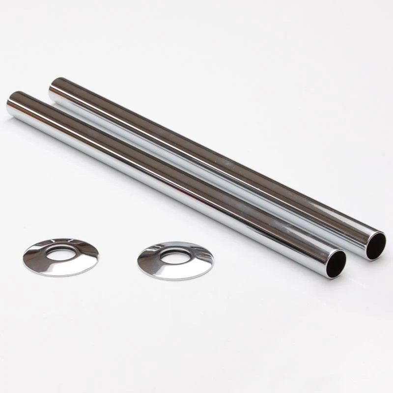 Radiator Pipe Cover Kit 300mm - Chrome