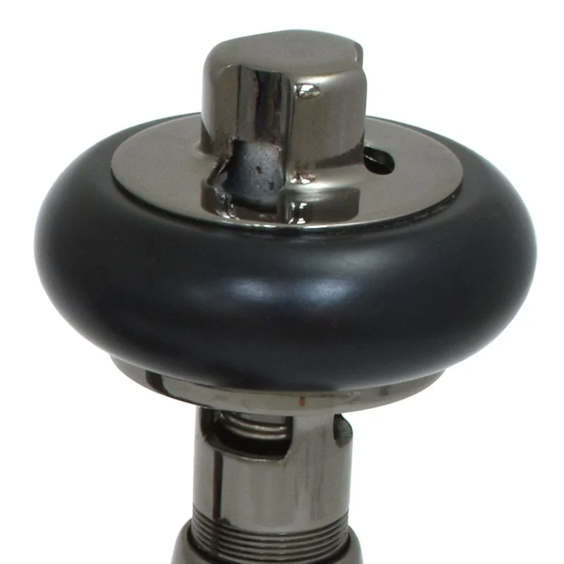 Oakfield Traditional Manual Radiator Valve Angled - Black Nickel