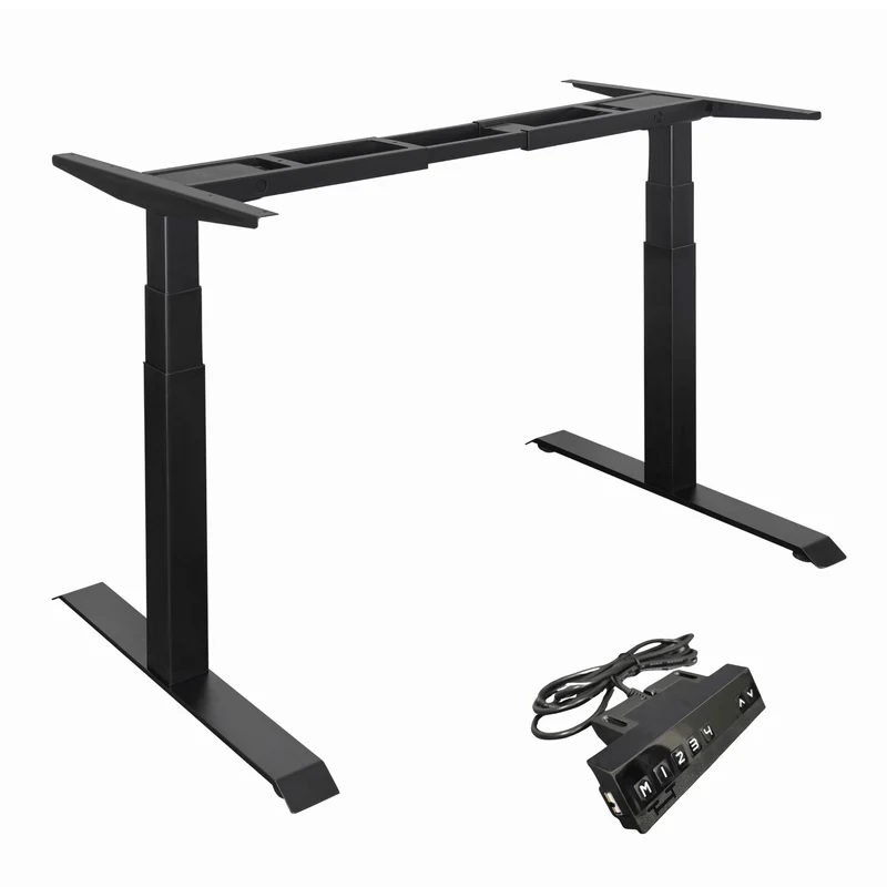 Elektrisch verstelbaar zit-sta bureau frame 200 x 80 cm - Zwart