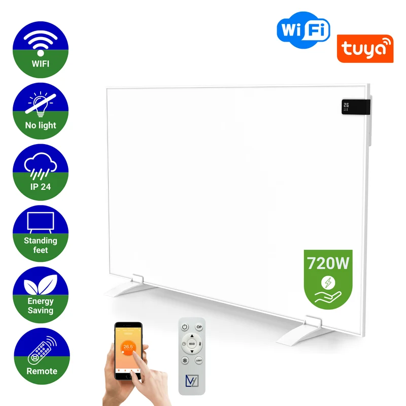 Infrarood Paneel Superia V3 - Wand of vrijstaand - 60 x 120 cm - 720 Watt
