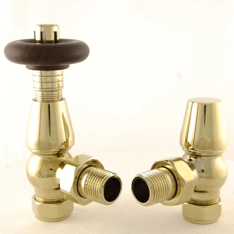 Harvard Thermostatic Radiator Valve Angled - Brass