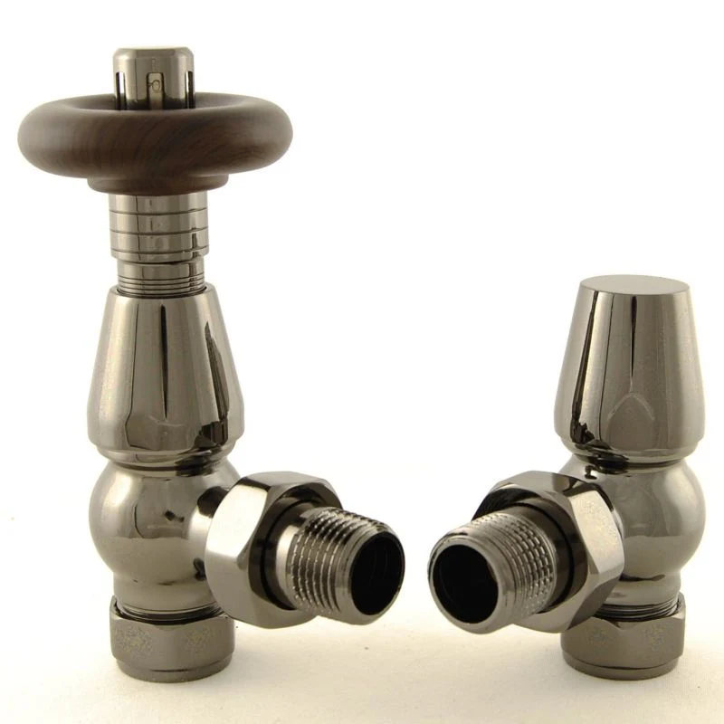 Harvard Thermostatic Radiator Valve Angled - Black Nickel