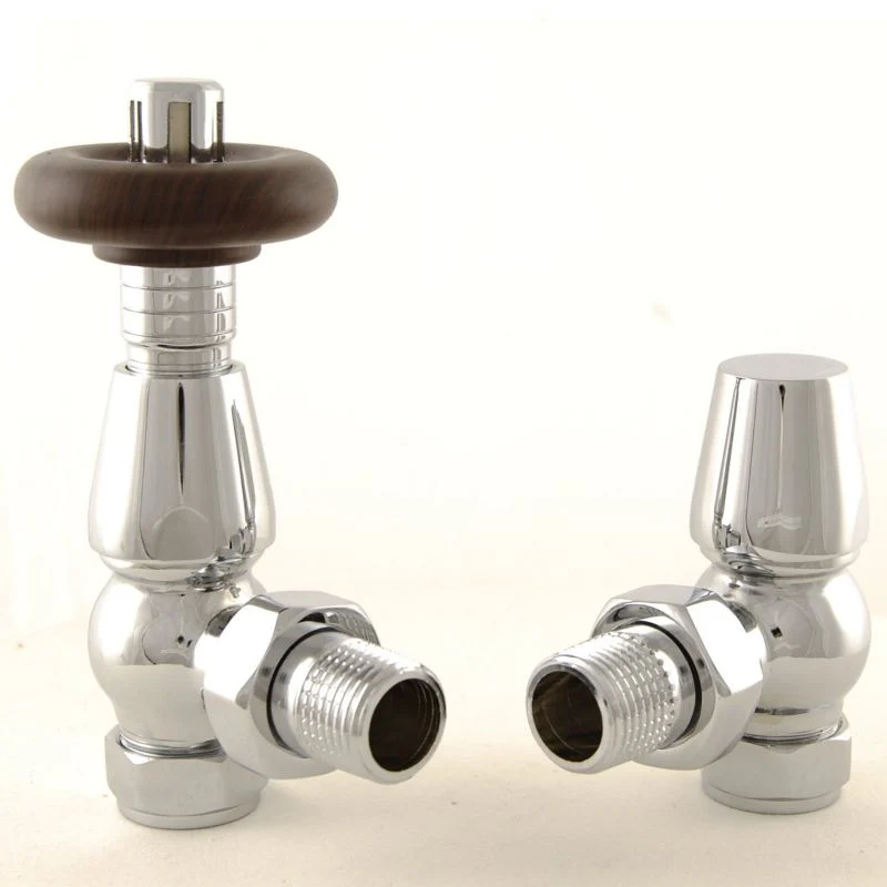 Harvard Thermostatic Radiator Valve Angled - Chrome