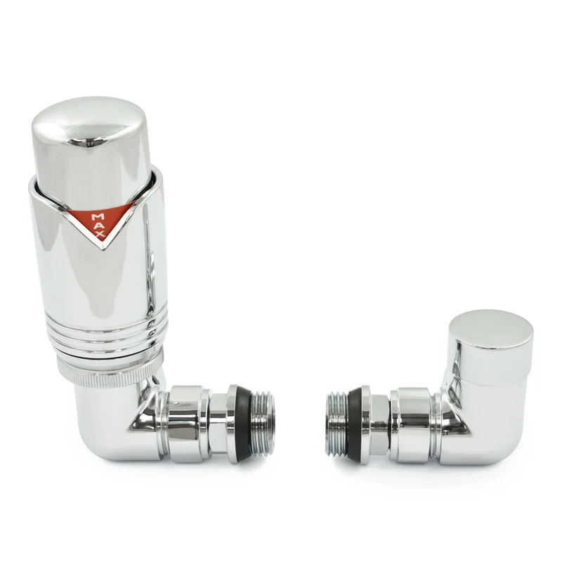 Realm Thermostatic Radiator Valve Corner - Chrome