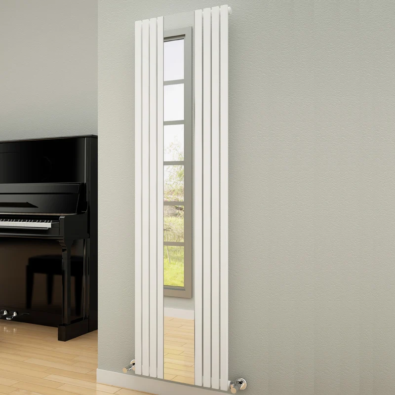 Reflect Vertical Mirror Radiator - 1800mm x 445mm - White
