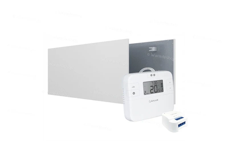 Set Ecaros Infrarood paneel metaal - 1000 Watt - Slaapkamer 18 à 20 m²