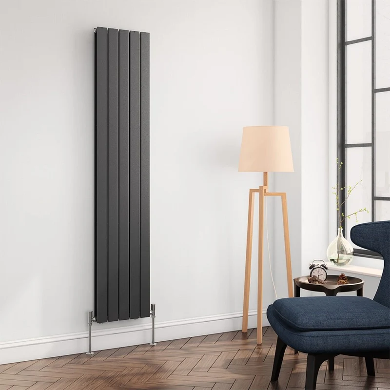 Flat Vertical Double Radiator - Various Sizes - Anthracite