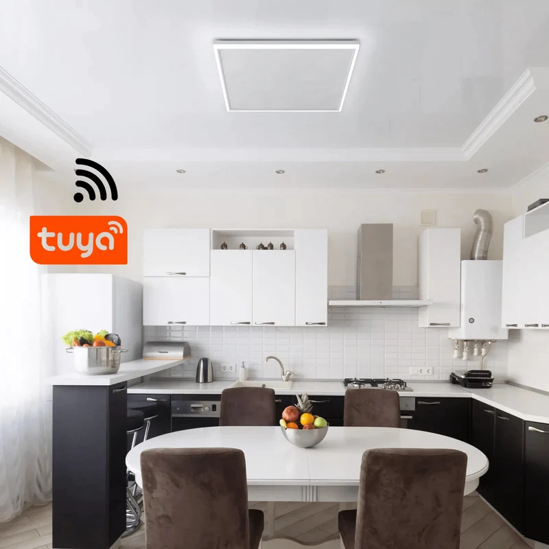 Infrarood paneel Monza WIFI met LED verlichting - 400 Watt - 63 x 65 cm (FSK)