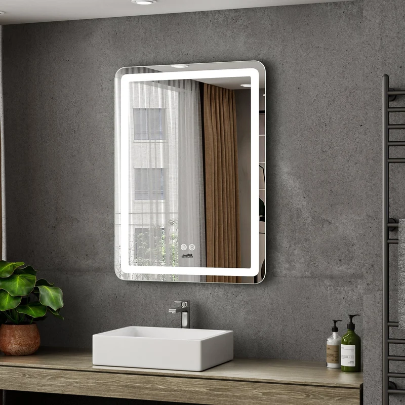 Moderne Badkamer Spiegel "Bosa" - 80 x 60 cm - LED & Anti-condens