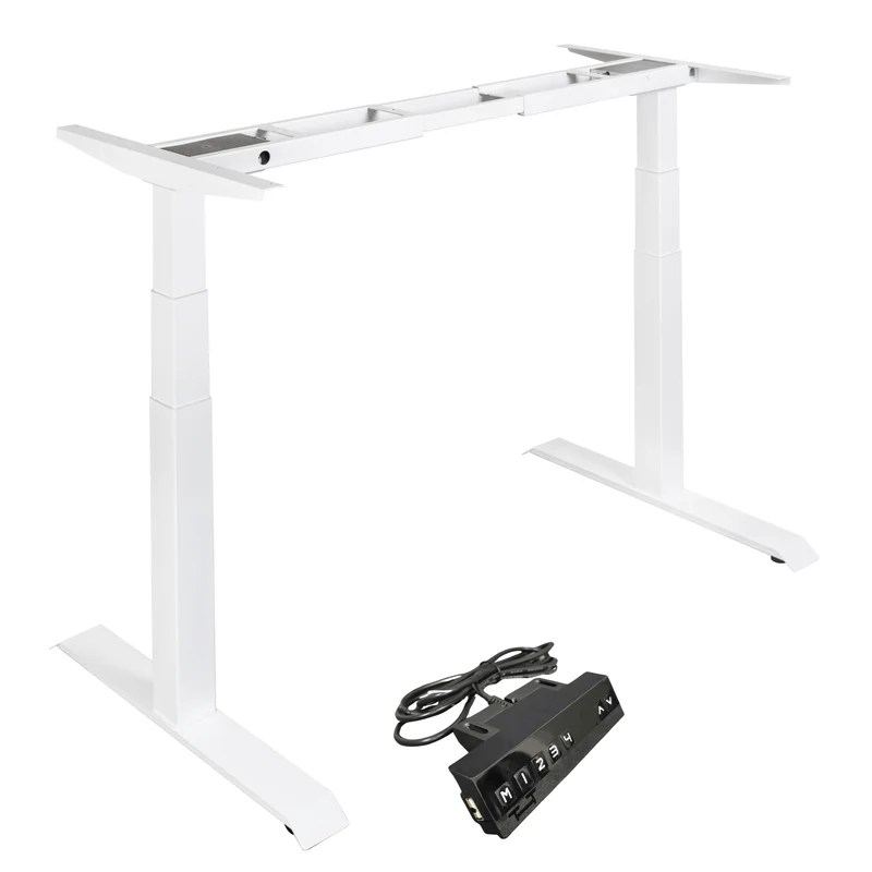 Elektrisch verstelbaar zit-sta bureau frame 200 x 80 cm - Wit