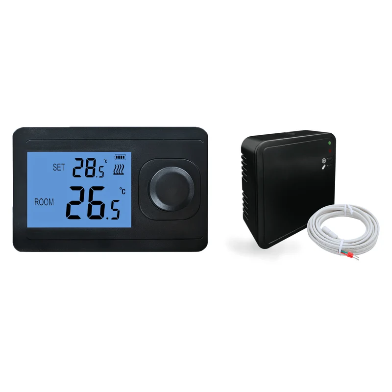 "Otus" Draadloze RF thermostaat - Mat Zwart
