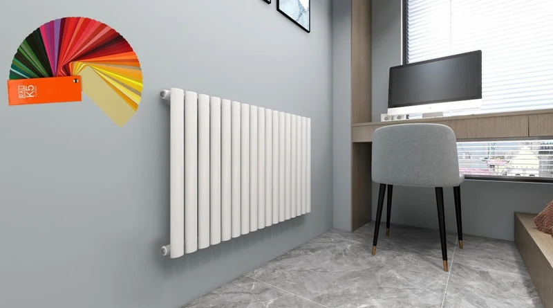 Ovale Horizontal Single Column Radiator - Various Sizes - Bespoke Colours