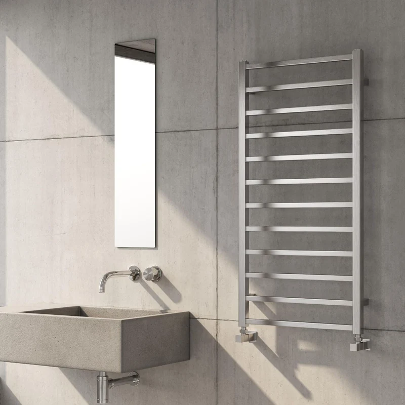 Arden Stainless Steel Heated Towel Rail - Various Sizes - Polished Stainless Steel
