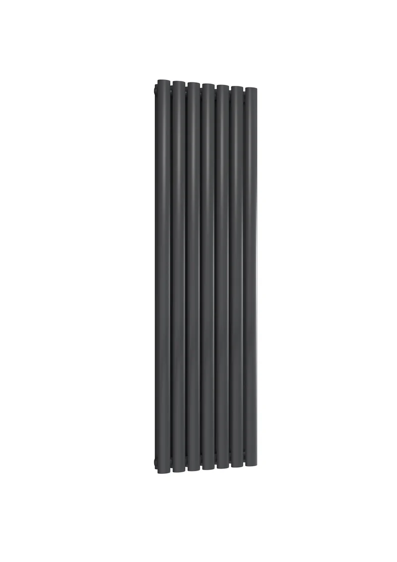 Ovale Vertical Double Column Radiator - Various Sizes - Anthracite
