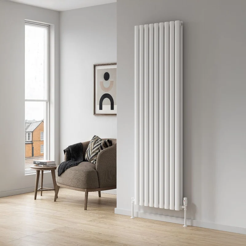 Neva Vertical Double Radiator - Various Sizes - White