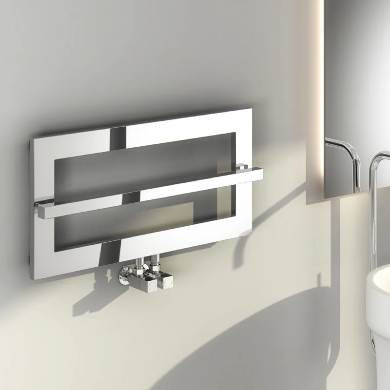 Breno Heated Towel Rail - 350mm x 700mm - Chrome