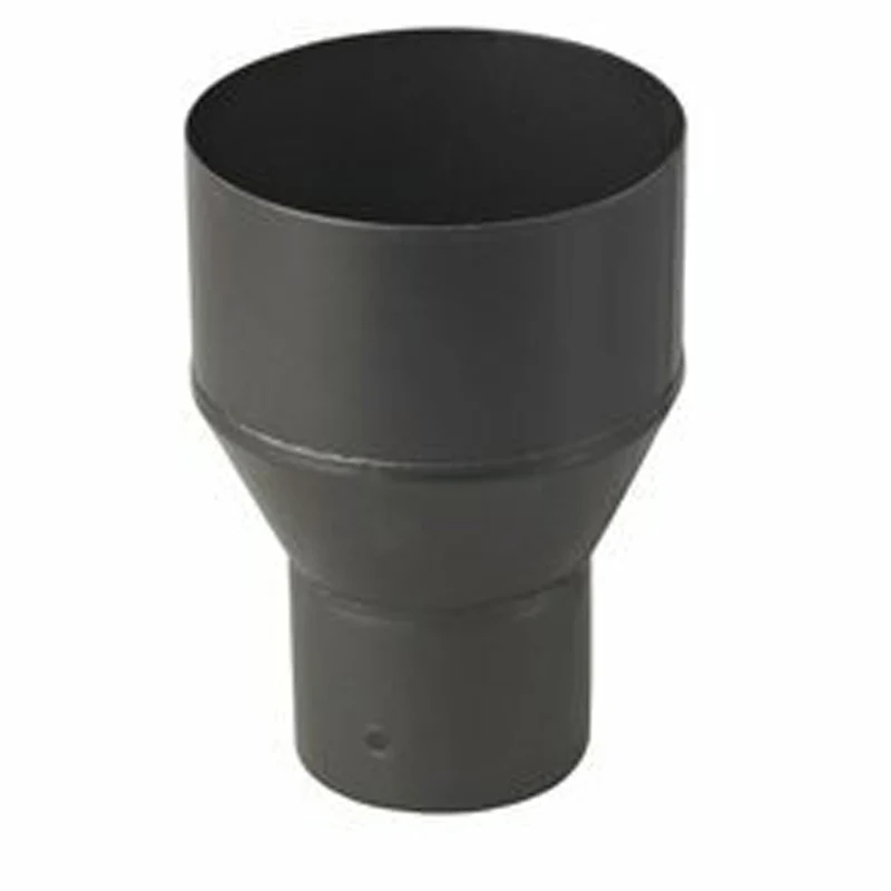 Verloop Ø125F naar Ø111M – Enkelwandig geëmailleerd staal