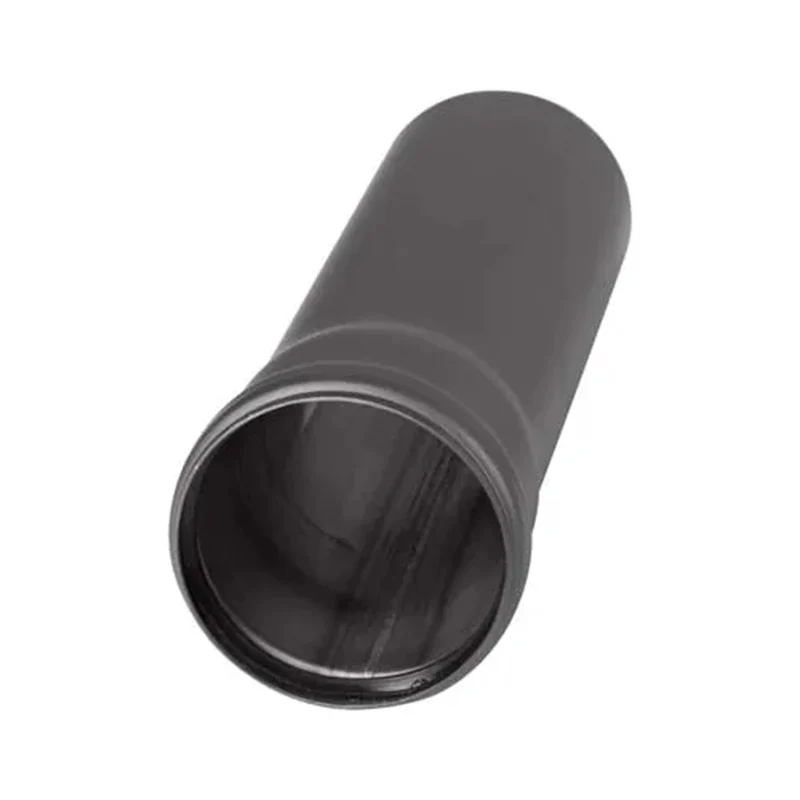 Pijp Ø80 mm – 25 cm – Pelletkachelafvoer – Zwart staal