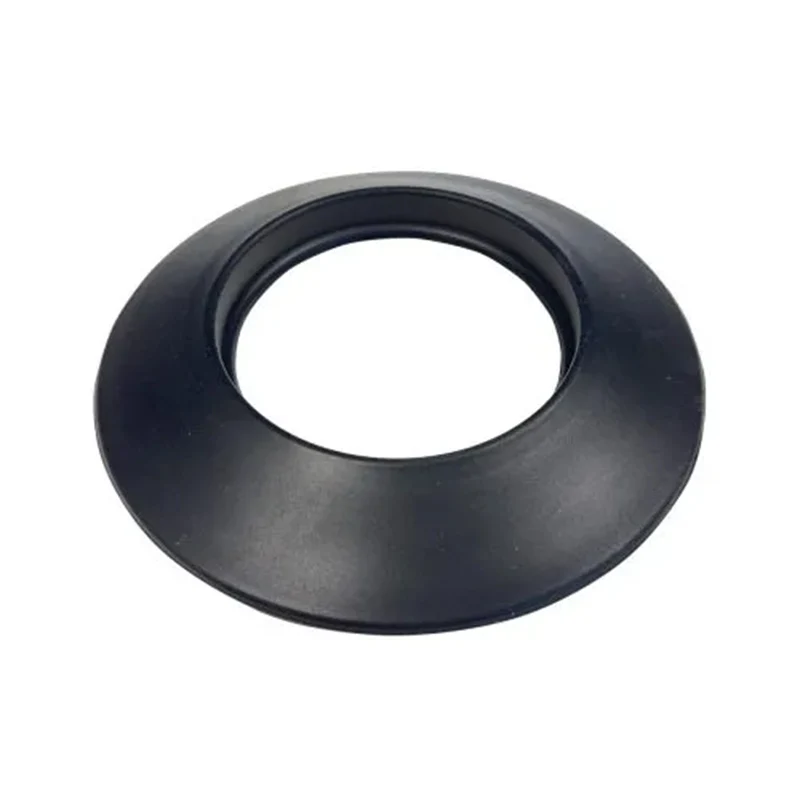 Rozet Ø80 mm – Siliconen – Pelletkachelafvoer – Zwart staal