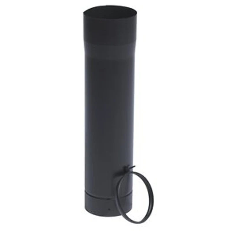 Schuifbuis Ø125 mm – 500 mm – Enkelwandig geëmailleerd staal