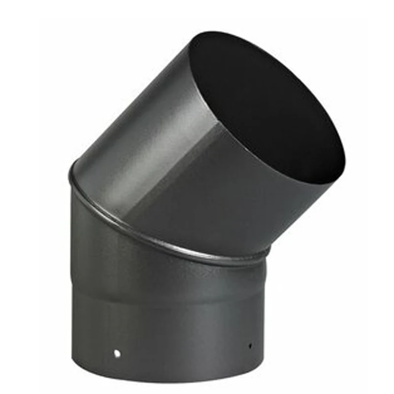 Bocht 45° – Ø125 mm – Enkelwandig geëmailleerd staal