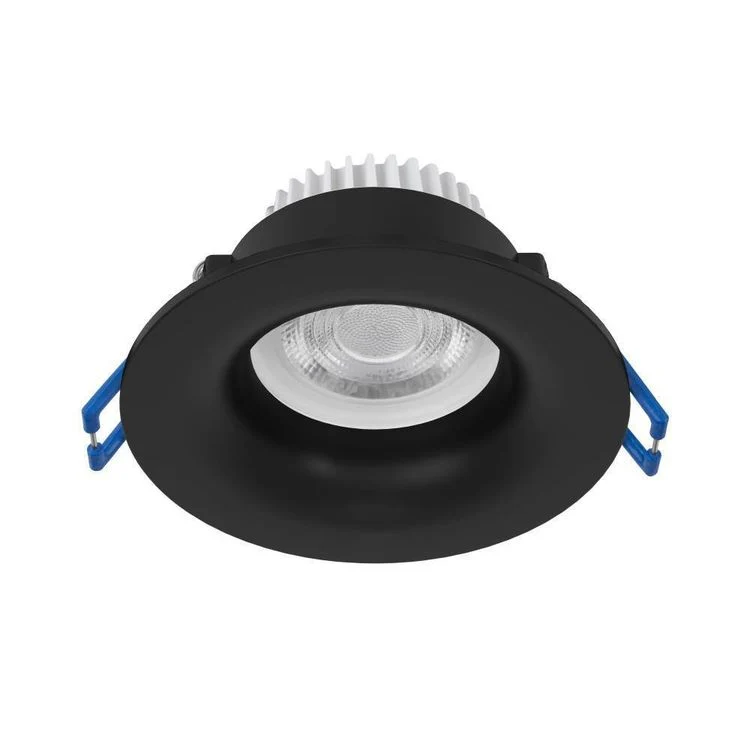 Eglo LED inbouwspot Salabate zwart Ø88mm dimbaar