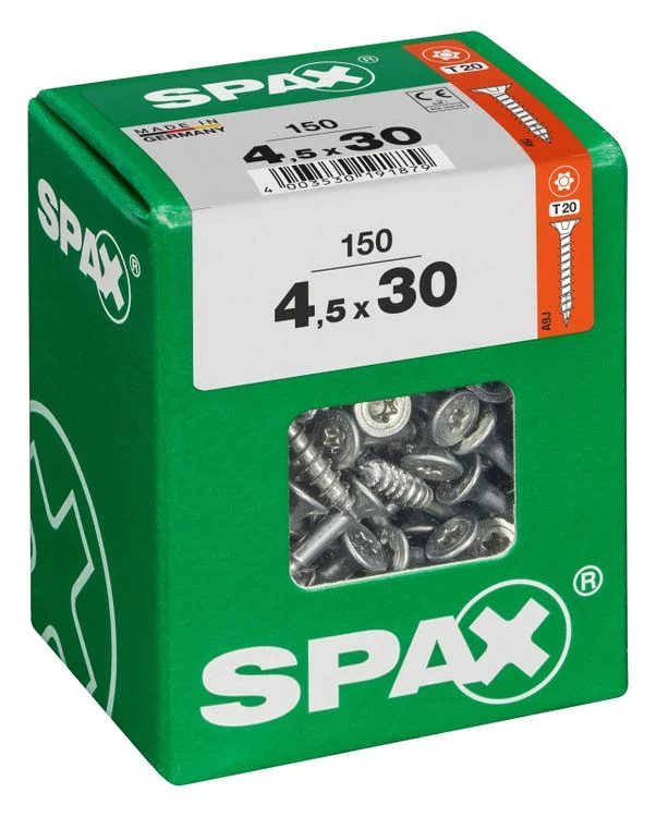 Spax schroef T-star plus verzonken kop 4,5x30mm 150st