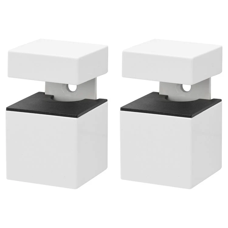Duraline plankdrager clip cube zamac mat wit 4x4x5,6cm