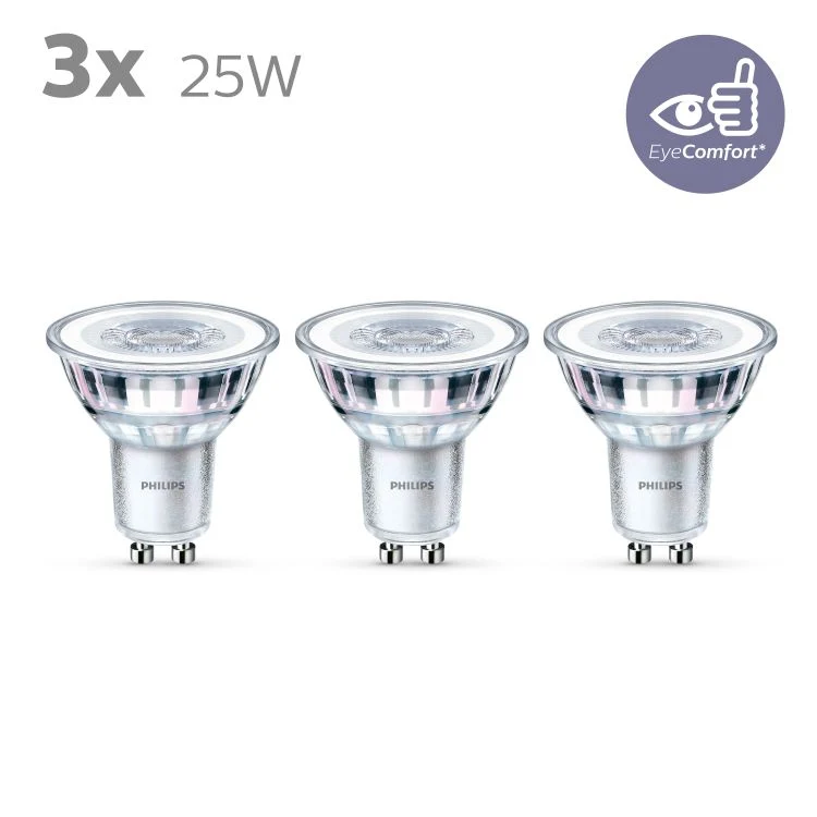 Philips LED spotlamp GU10 3W helder 5x5,4cm