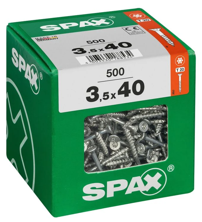 Spax schroef T-star plus verzonken kop 3,5x40mm 500st