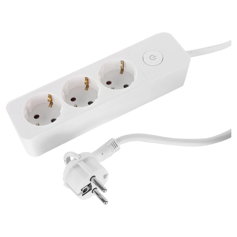 Q-Link stekkerdoos met schakelaar 3-voudig wit 1,5m