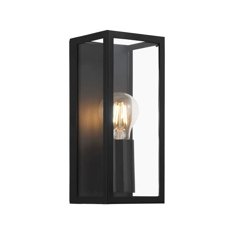 Eglo wandlamp Amezola badkamer E27 zwart staal