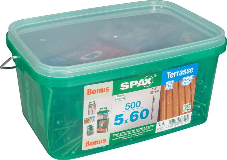 Spax Terrasse terrasschroef T-star plus cilinderkop 5x60mm 500st
