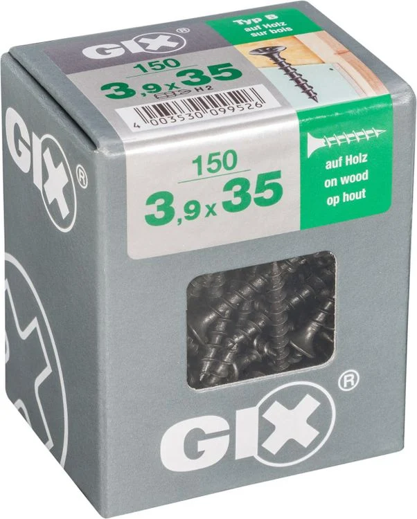 Spax GIX gipsplaatschroef philips trompetkop 3,9x35mm 150st