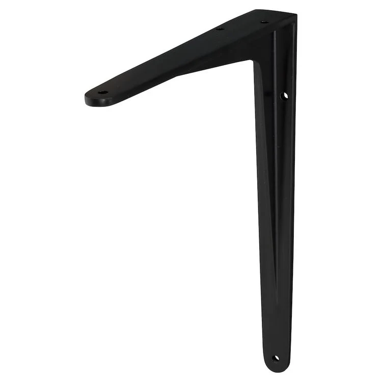 Duraline plankdrager zwaar enkel aluminium mat zwart 20x17,5cm